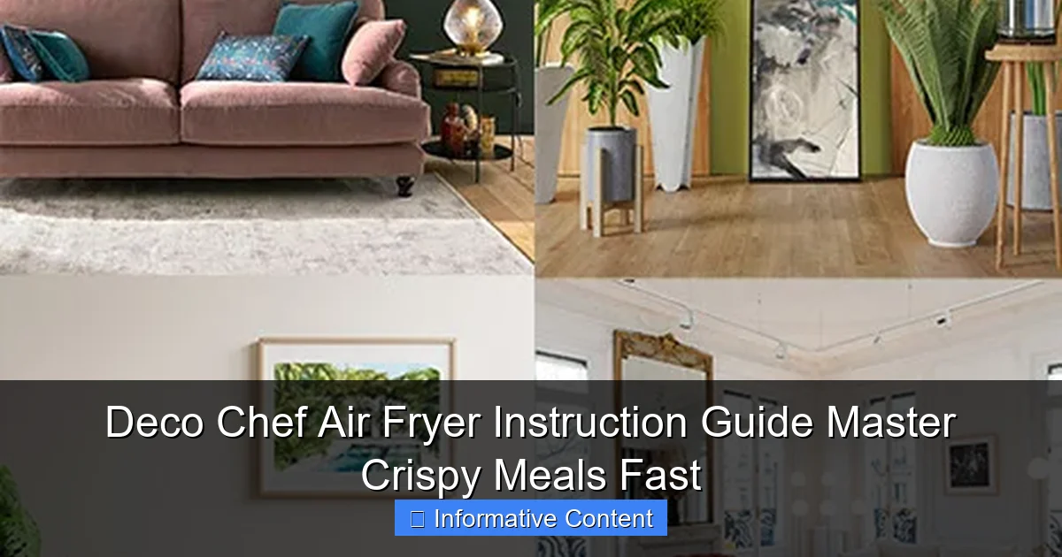 Deco Chef Air Fryer Instruction Guide Master Crispy Meals Fast