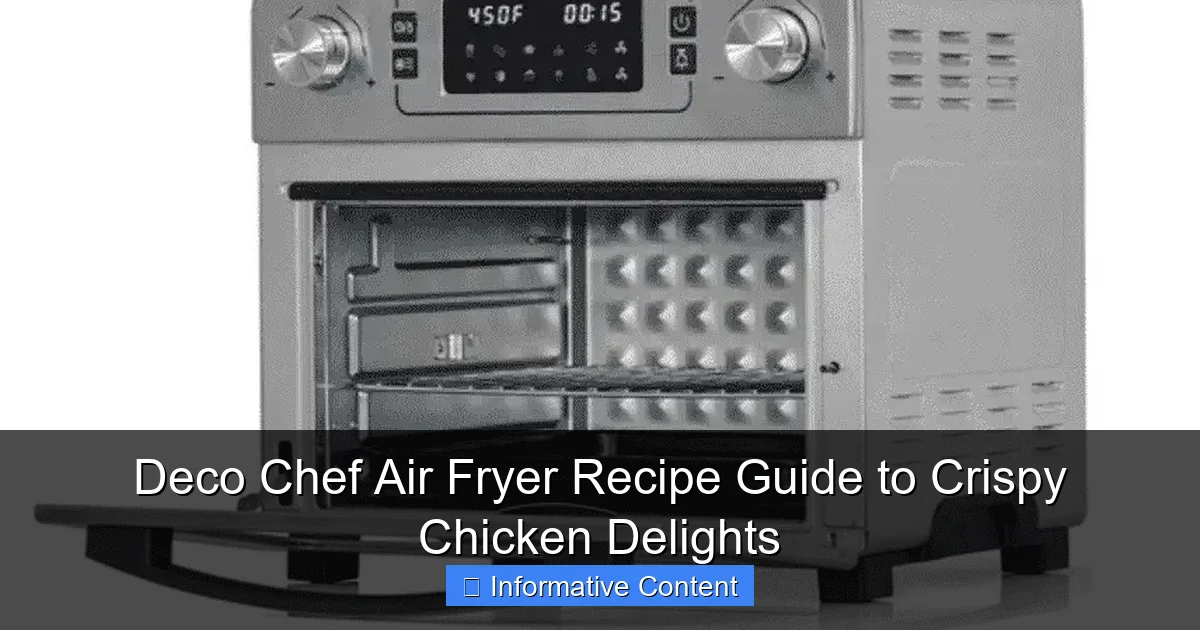 Deco Chef Air Fryer Recipe Guide to Crispy Chicken Delights