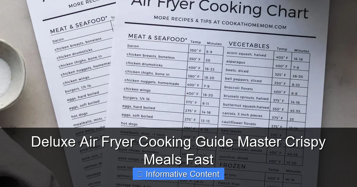 Deluxe Air Fryer Cooking Guide Master Crispy Meals Fast
