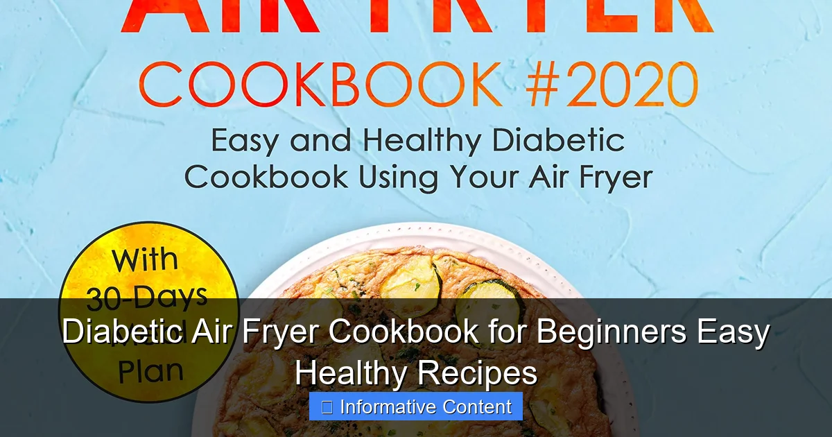 Diabetic Air Fryer Cookbook for Beginners Easy Healthy Recipes