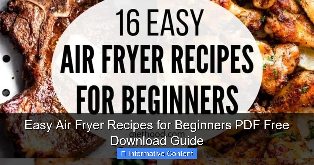 Easy Air Fryer Recipes for Beginners PDF Free Download Guide