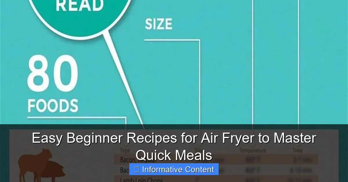 Easy Beginner Recipes for Air Fryer to Master Quick Meals