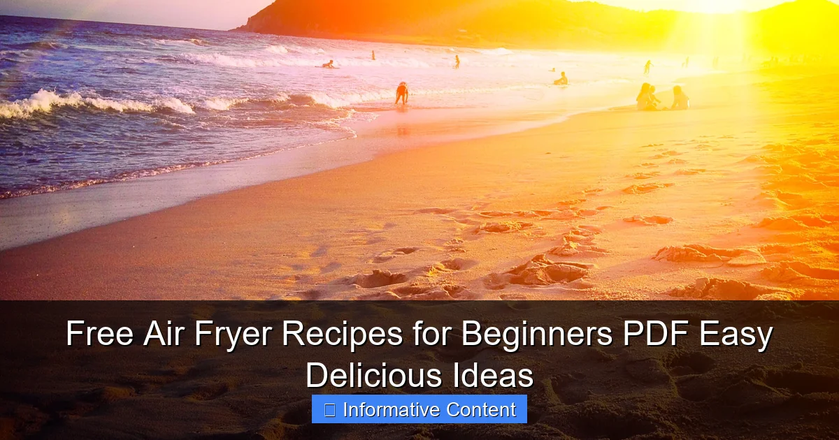 Free Air Fryer Recipes for Beginners PDF Easy Delicious Ideas
