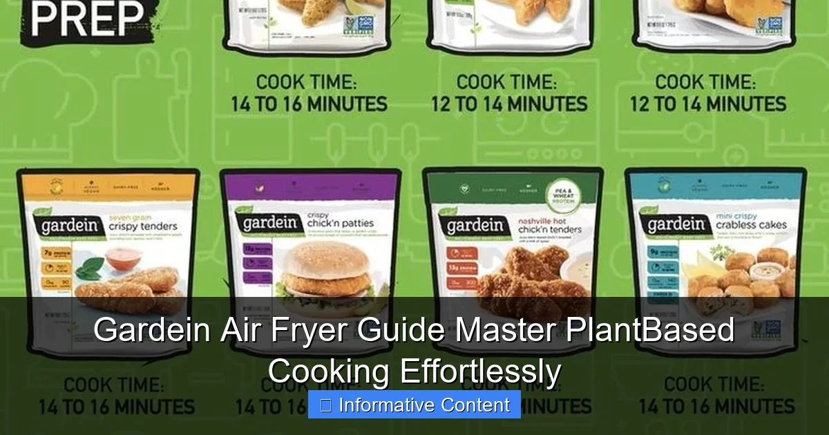 Gardein Air Fryer Guide Master PlantBased Cooking Effortlessly