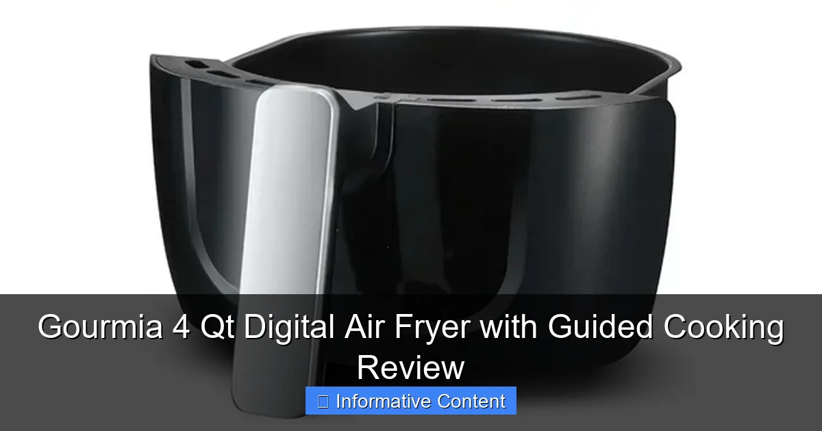 Gourmia 4 Qt Digital Air Fryer with Guided Cooking Review