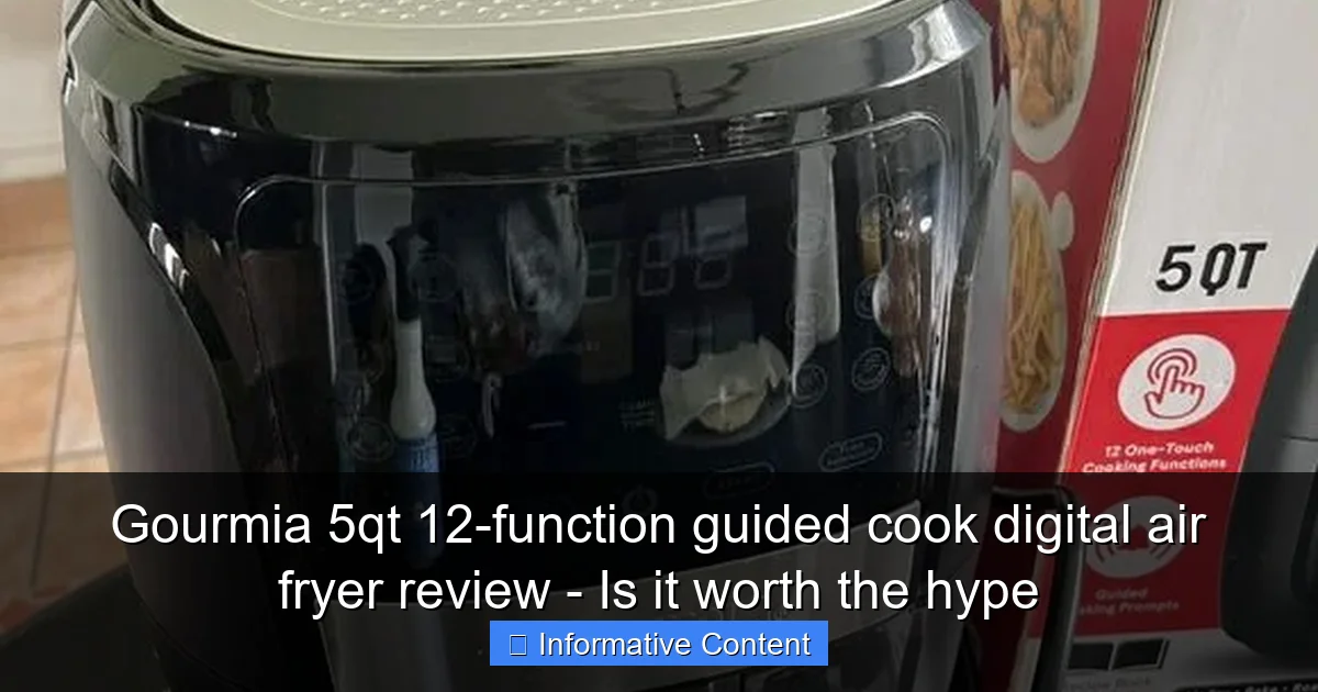 Gourmia 5qt 12-function guided cook digital air fryer review - Is it worth the hype