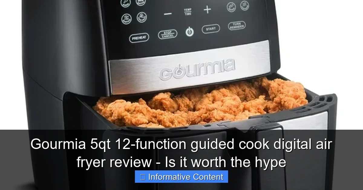 Gourmia 5qt 12-function guided cook digital air fryer review - Is it worth the hype