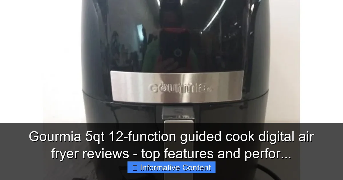 Gourmia 5qt 12-function guided cook digital air fryer reviews - top features and perfor...