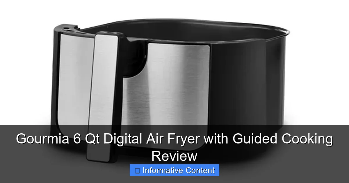 Gourmia 6 Qt Digital Air Fryer with Guided Cooking Review
