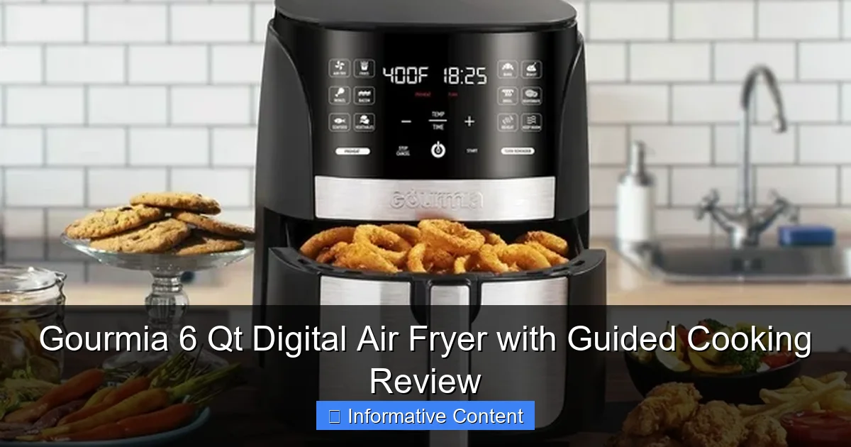Gourmia 6 Qt Digital Air Fryer with Guided Cooking Review