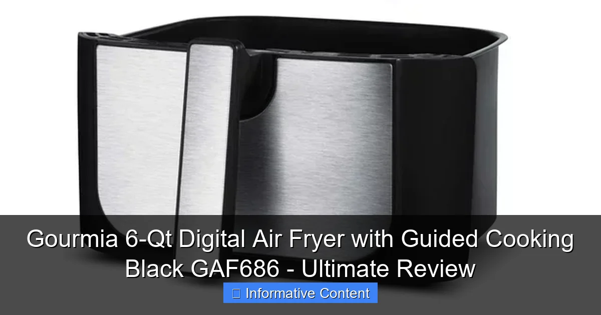 Gourmia 6-Qt Digital Air Fryer with Guided Cooking Black GAF686 – Ultimate Review