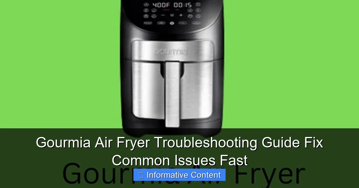 Gourmia Air Fryer Troubleshooting Guide Fix Common Issues Fast