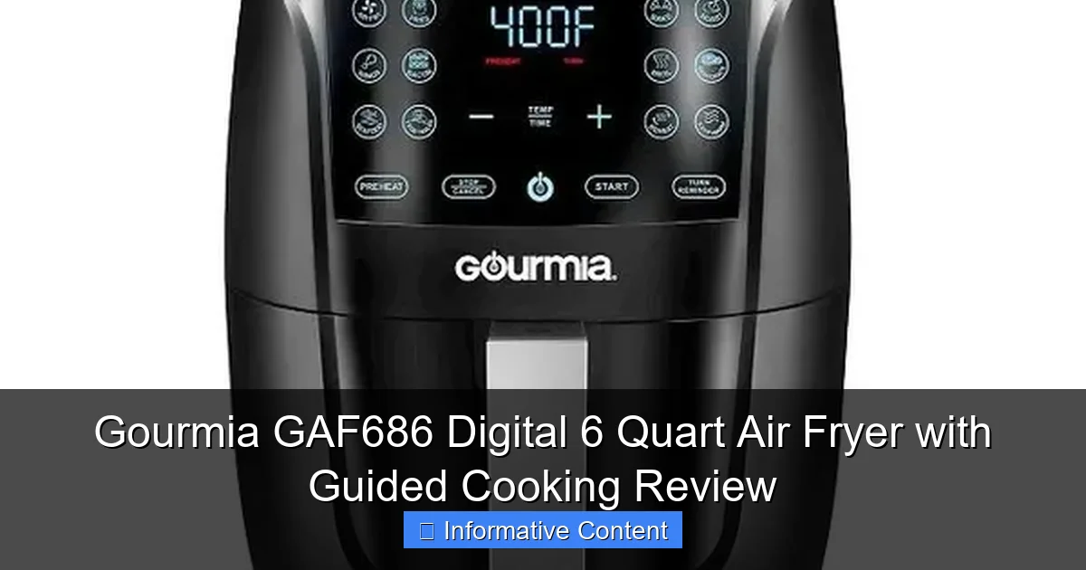 Gourmia GAF686 Digital 6 Quart Air Fryer with Guided Cooking Review