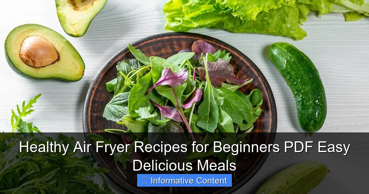 Healthy Air Fryer Recipes for Beginners PDF Easy Delicious Meals