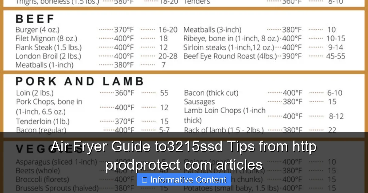 Air Fryer Guide to3215ssd Tips from http prodprotect com articles
