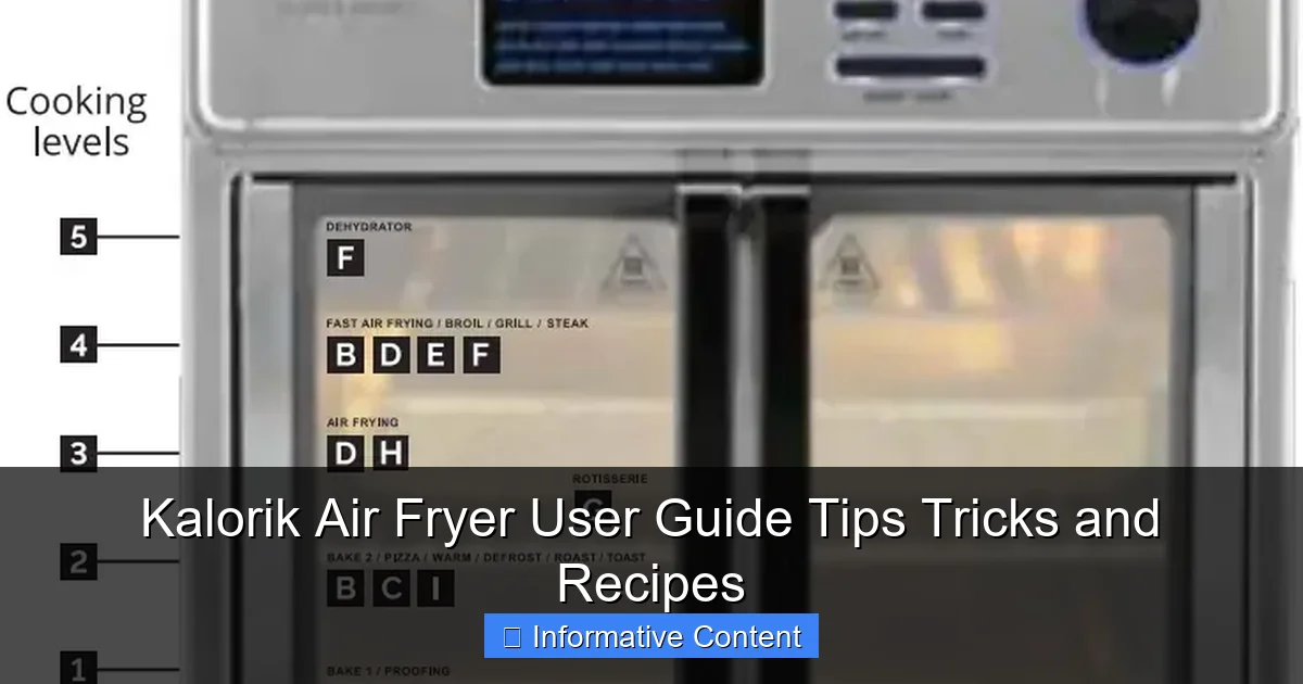 Kalorik Air Fryer User Guide Tips Tricks and Recipes