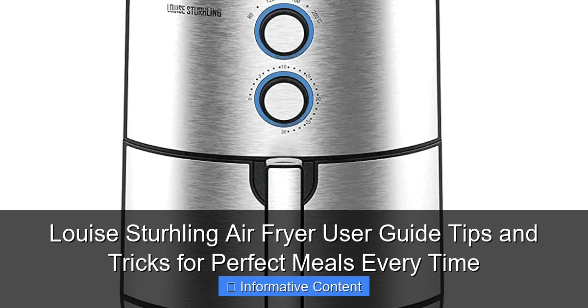 Louise Sturhling Air Fryer User Guide Tips and Tricks for Perfect Meals Every Time