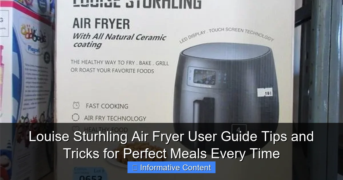 Louise Sturhling Air Fryer User Guide Tips and Tricks for Perfect Meals Every Time