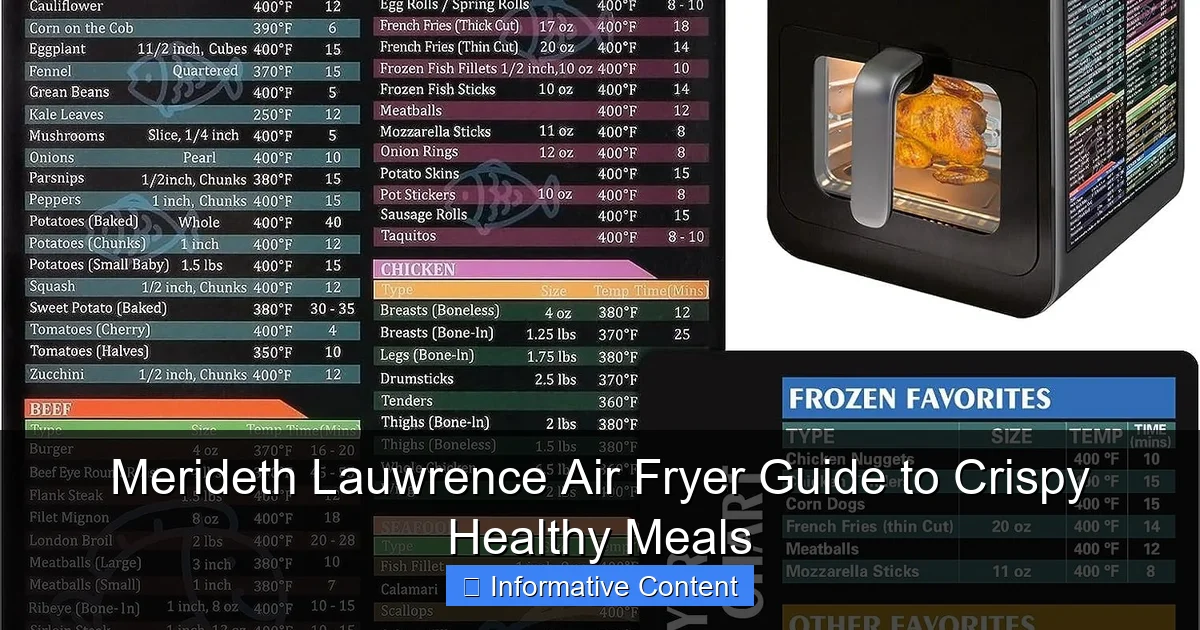 Merideth Lauwrence Air Fryer Guide to Crispy Healthy Meals