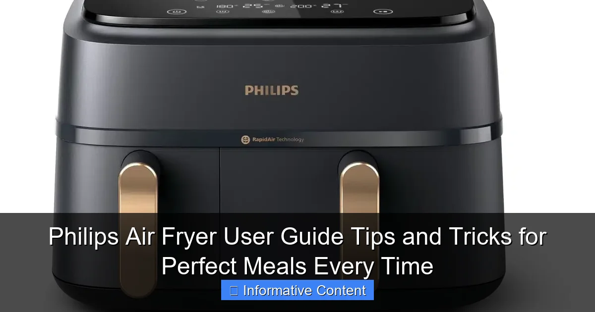 Philips Air Fryer User Guide Tips and Tricks for Perfect Meals Every Time
