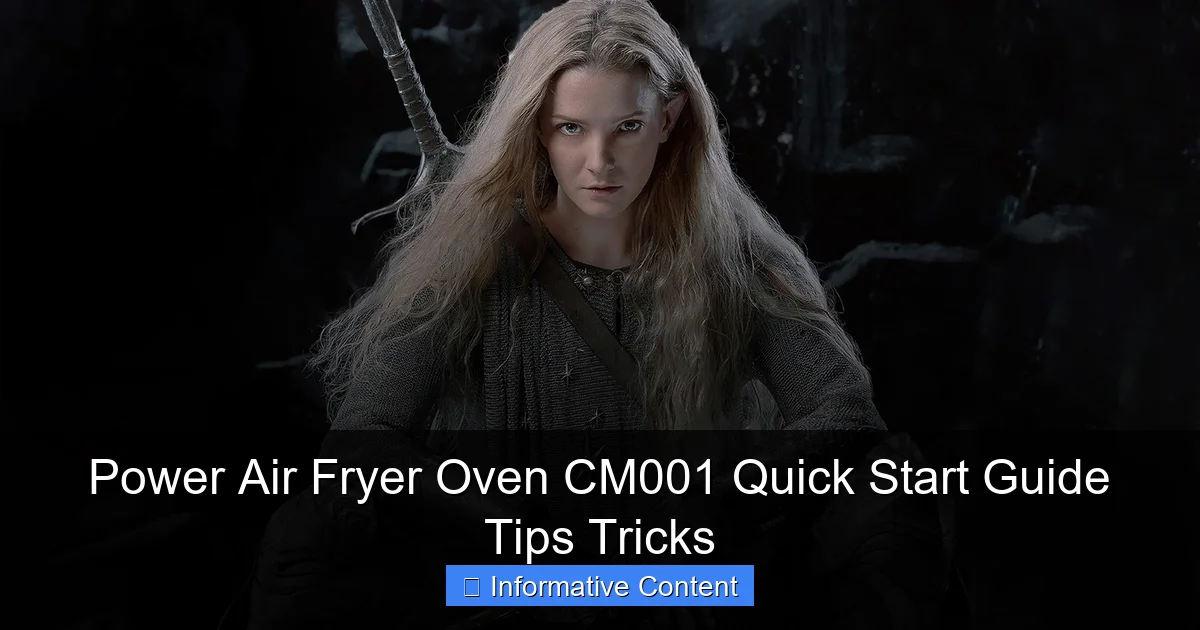 Power Air Fryer Oven CM001 Quick Start Guide Tips Tricks