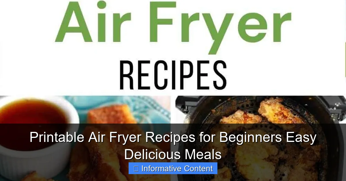 Printable Air Fryer Recipes for Beginners Easy Delicious Meals