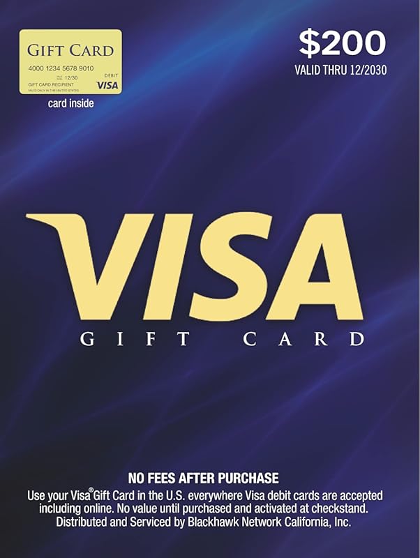 Visa $200 Gift Card for Best Buy, Ideal for Air Fryer Replacement or R