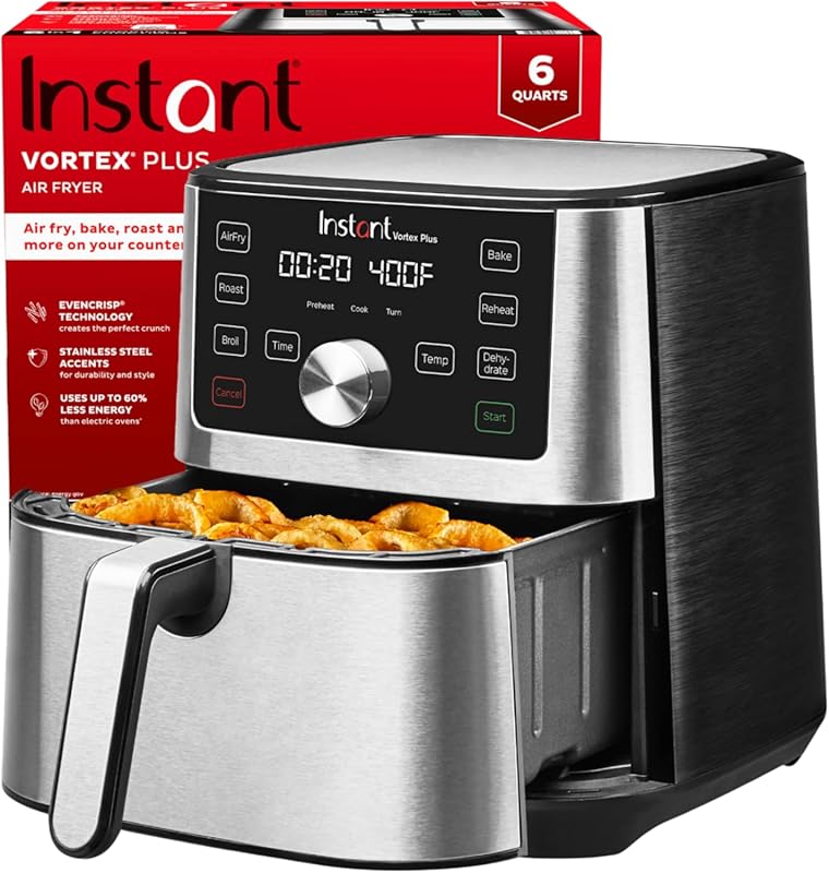 Instant Pot Vortex Plus 6QT Air Fryer for Roasting, Baking, Crisping, 