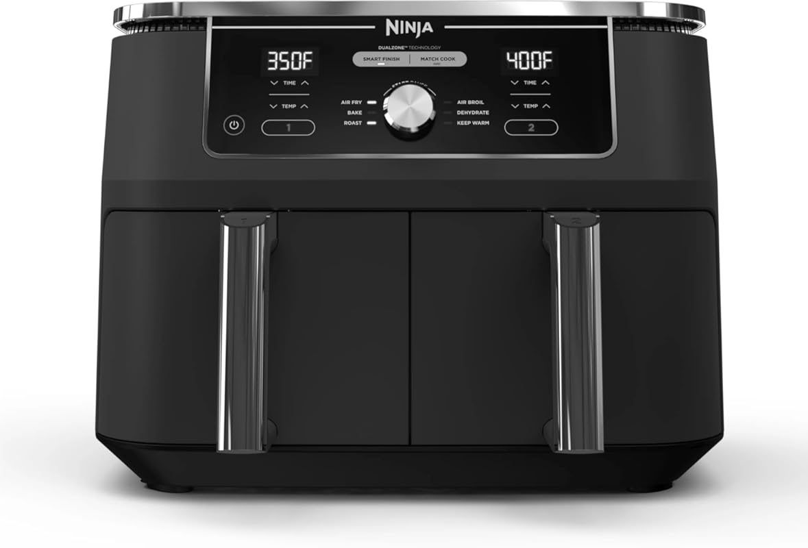 Ninja Foodi 10 Quart 6-in-1 DualZone Air Fryer with Two Independent Ba