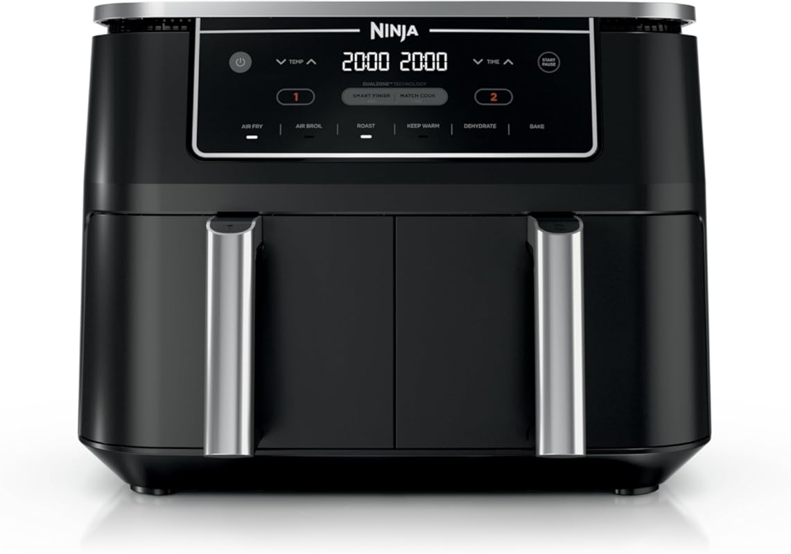 Ninja DualZone 6-in-1 Air Fryer: Two 5-Quart Baskets for Versatile Sim