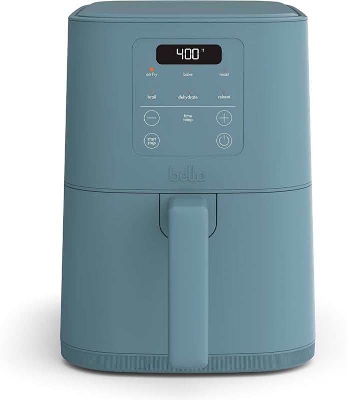 bella 4Qt Slim Air Fryer, Fits-anywhere Kitchenware, EverGood Ceramic