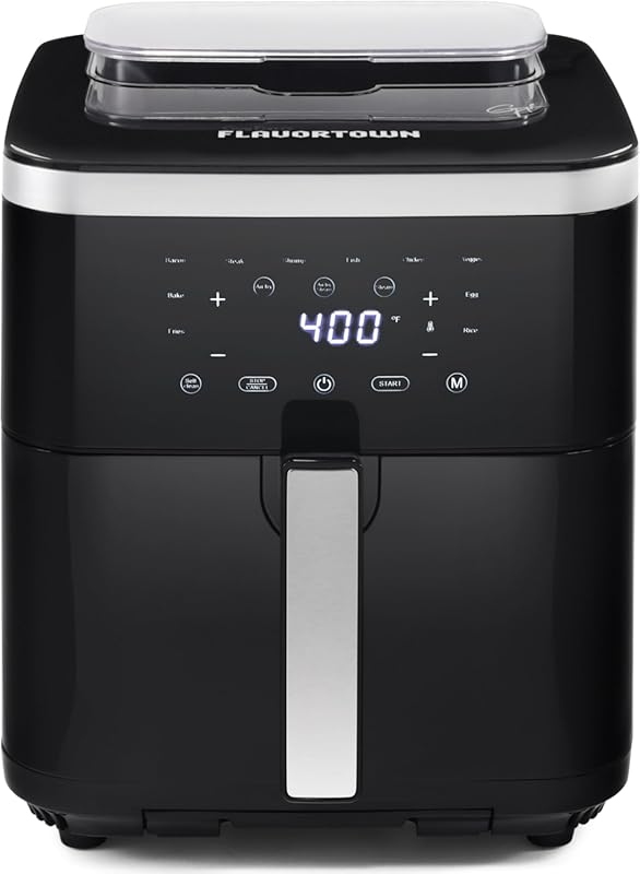 6.5 Quart Programmable Steam Air Fryer with Temperature Control and 10