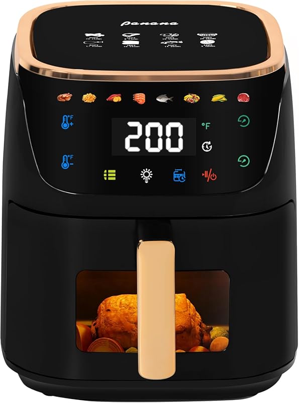 Digital Touchscreen 8QT Air Fryer with 8 Presets, Nonstick, Dishwasher