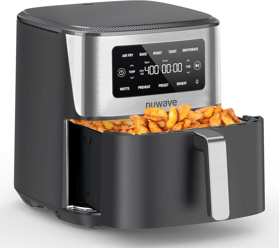 Nuwave Brio 7-Qt Air Fryer, PFAS-Free Nonstick, with 50-400°F for Mult