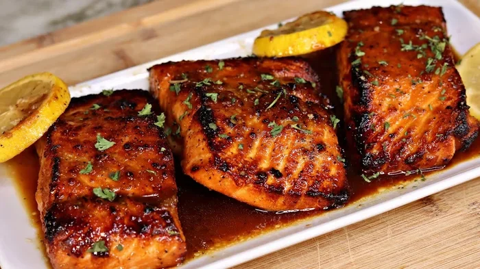 Air Fryer Salmon Teriyaki